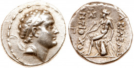 Seleukid Kingdom. Antiochos IV Epiphanes. Silver Drachm (4.07 g), 175-164 BC. Mint in Northern Media or Hyrkania. Diademed head of Antiochos IV right....