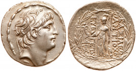 Seleukid Kingdom. Antiochos VII Euergetes. Silver Tetradrachm (16.75 g), 138-129 BC. Antioch on the Orontes. Diademed head of Antiochos VII right. Rev...