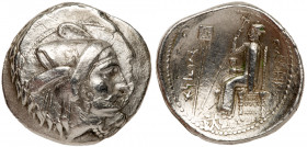 Kingdom of Persis. Bagadat (Bayadad). Silver Tetradrachm (16.68 g), Early-mid 3rd century BC. Head of Bagadat right, sporting short beard and mustache...