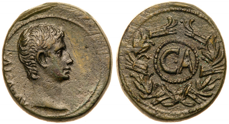 Augustus. &AElig; Dupondius (12.62 g), 27 BC-AD 14. Uncertain mint in Asia Minor...