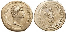 Divus Augustus. Silver Cistophorus (10.80 g), Restitution issue under Hadrian. Unidentified 'mint C' in Asia Minor, restitution issue under Hadrian ca...