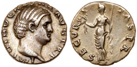 Otho. Silver Denarius (3.32 g), AD 69. Rome. IMP OTHO CAESAR AVG TR P, bare head of Otho right. Reverse: SECVR-I-TAS P R, Securitas standing left, hol...