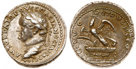 Vespasian, AD 69-79, Silver Tetradrachm (14.73 g). Antioch, "New Holy Year" 5 (AD 72/3). AVTOKPAT&Omega;P OVEC&Pi;ACIANOC CEBA, laureate bust of Vespa...
