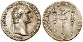 Domitian. Silver Cistophorus (10.62 g), AD 81-96. Ephesus, or Rome for use in Asia Minor, 94/5. IMP CAES DOMIT AVG GERM P M TR P XIIII IMP XXII, laure...
