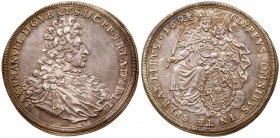 Bavaria. Maximilian II Emanuel (1679-1726). Silver Taler, 1694. Bust right. Reverse; Madonna and child with arms (Dav 6099; KM 126). Toned. In NGC hol...