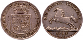 Brunswick-L&uuml;neberg, George II, King of Great Britain (1727-60). Silver Taler, 1739-CPS. Crowned shield, GEORG II D G M BRIT F R & H REX F D B & D...
