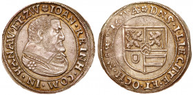 Hanau-Lichtenberg. Johann Reinhard I (1599-1625). Silver Teston, undated (c.1614-18). Bust right. Reverse; Shield, 7.88g (KM 6). Toned. In NGC holder ...