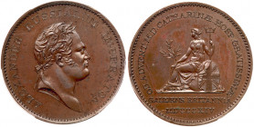 Medal. Bronze. 34.7 mm. By T. Wyon. On the Visit of Grand Duchess Catherine Pavlovna to England, 1814. Diakov 383.1 (R1), Reichel 3291. Types as above...