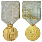 Kirill I Vladimirovich, pretender to the throne. Medal for Zeal and Personal Assistance. 1st Class. 1936. Ver 327. Gilt Bronze. 32.5 mm. Crowned ciphe...