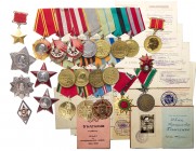 Group of Hero of the Soviet Union Guards Colonel Panchenko I.N. Group comes with: GOLD Hero of the Soviet Union Star. Type 2. Award # 3478. Order of L...