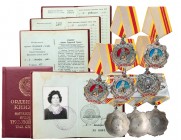 Complete Documented set of Order of Labor Glory cavalier Matrenicheva E.N. Group comes with: Order of Labor Glory 1st Class. Award # 0177. Awarded on ...