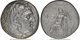 MACEDONIAN KINGDOM. Alexander III the Great (336-323 BC). AR tetradrachm (25mm, 17.02 gm, 12h). NGC Choice XF 4/5 - 4/5. Posthumous issue of uncertain...
