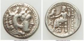 MACEDONIAN KINGDOM. Alexander III the Great (336-323 BC). AR drachm (15mm, 4.25 gm, 1h). Choice Fine. Lifetime issue of Miletus, ca. 325-323 BC. Head ...
