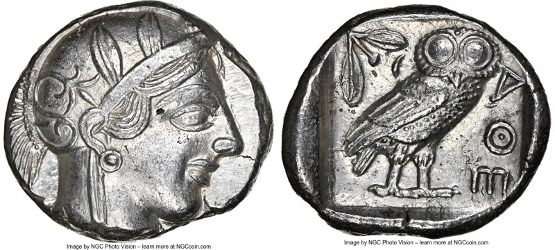 ATTICA. Athens. Ca. 440-404 BC. AR tetradrachm (25mm, 17.16 gm, 2h). NGC Choice ...