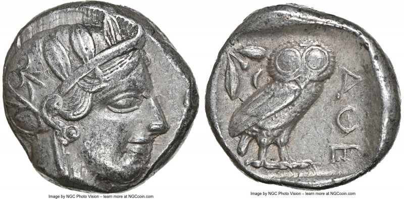 ATTICA. Athens. Ca. 440-404 BC. AR tetradrachm (23mm, 17.13 gm, 10h). NGC Choice...