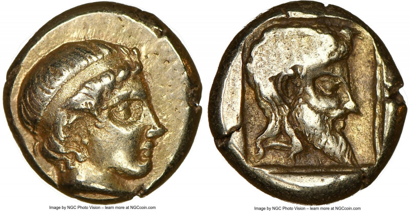 LESBOS. Mytilene. Ca. 454-427 BC. EL sixth stater or hecte (10mm, 2.58 gm, 6h). ...