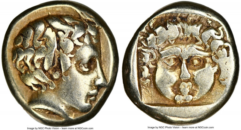 LESBOS. Mytilene. Ca. 454-427 BC. EL sixth-stater or hecte (10mm, 2.53 gm, 6h). ...