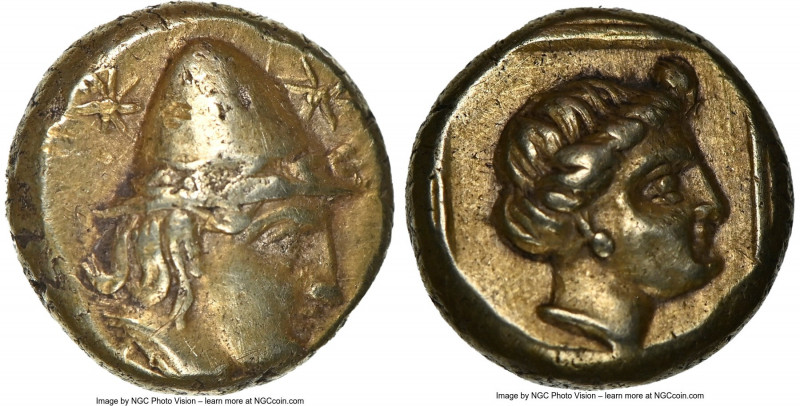LESBOS. Mytilene. Ca. 377-326 BC. EL sixth-stater or hecte (10mm, 2.56 gm, 6h). ...