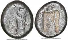 ACHAEMENID PERSIA. Xerxes II-Artaxerxes II (ca. 5th-4th centuries BC). AR siglos (14mm, 5.30 gm). NGC VF 3/5 - 3/5. Ca. 375-340 BC. Persian Great King...