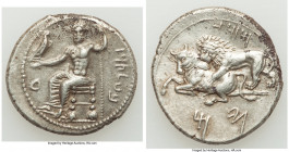 CILICIA. Tarsus. Mazaeus, as Satrap (ca. 361-328 BC). AR Stater (25mm, 10.71 gm, 10h). VF, light scratches, porosity. B'LTRZ (Aramaic), Ba'altars seat...
