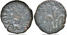 JUDAEA. Roman Procurators. Pontius Pilate (AD 26-36). AE prutah (15mm, 12h). NGC Fine. Jerusalem, dated Regnal Year 16 of Tiberius (AD 29/30). TIBEPIO...