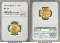 Victoria gold Sovereign 1867-SYDNEY MS61 NGC, Sydney mint, KM4, Fr-10. 

HID09801242017

© 2020 Heritage Auctions | All Rights Reserved