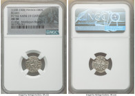 Bearn. Anonymous 4-Piece Lot of Certified Obols ND (1100-1300) NGC, Bearn mint, PdA-3234. Weights range from 0.36-0.54gm. In the name of Centulle. Inc...