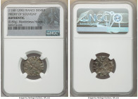 Priory of Souvigny 4-Piece Lot of Certified Deniers ND (1150-1200) Authentic NGC, PdA-2170. Weights range from 0.89-1.01gm. Sold as is, no returns. Ex...
