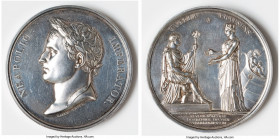 Napoleon silver "Public Festivities of the Coronation" Medal L'An XIII (1804/1805) AU (Cleaned), Bram-358. 67.8mm. 159.2mm. Plain edge. By Galle & Jeu...