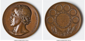 "Marshal Soult Duke of Dalmatia - President of the Council of Ministers" bronze Medal 1832 AU, 51.3mm. 63.16gm. By Caunois. JEAN DE DIEU SOULT MARECHA...