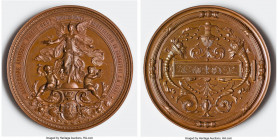 Frankfurt bronze "German Patent and Design Protection Exhibition" Medal 1881 UNC, JuF-1419. 63.1mm. 100.64gm. By A. Scharff. ALLGEMEINE DEUTSCHE PATEN...