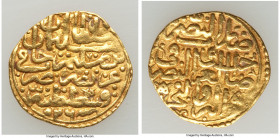 Ottoman Empire. Suleyman I (AH 926-974 / AD 1520-1566) gold Sultani AH 926 (AD 1520/1521) XF, Constantinople mint (in Turkey), A-1317. 19.6mm. 3.42gm....