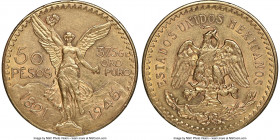 Estados Unidos gold 50 Pesos 1945 AU58 NGC, Mexico City mint, KM481. AGW 1.2056 oz. 

HID09801242017

© 2020 Heritage Auctions | All Rights Reserv...
