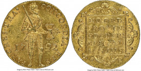 Utrecht. Provincial gold Ducat 1792 MS63 NGC, KM7.4, Fr-249. Lustrous and choice. 

HID09801242017

© 2020 Heritage Auctions | All Rights Reserved...