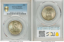 USA Administration 50 Centavos 1921 MS63 PCGS, KM171. Peach and seafoam toning. 

HID09801242017

© 2020 Heritage Auctions | All Rights Reserved