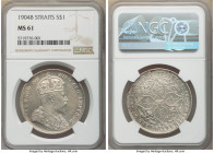British Colony. Edward VII Dollar 1904-B MS61 NGC, Bombay mint, KM25. Pewter and gold toning with underlying luster.

HID09801242017

© 2020 Herit...