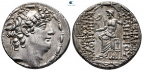 Seleukid Kingdom. Uncertain mint, possibly Antioch. Philip I Philadelphos 95-75 BC. Tetradrachm AR