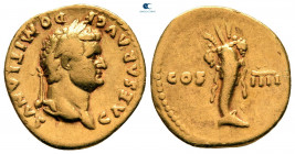 Domitian as Caesar AD 69-81. Struck AD 76/7. Rome. Aureus AV
