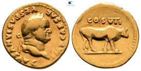 Vespasian AD 69-79. Struck AD 76. Rome. Aureus AV