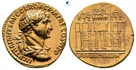 Trajan AD 98-117. Struck AD 112-113. Rome. Aureus AV