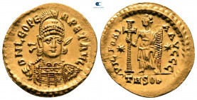 Leo I AD 457-474. Thessaloniki. Solidus AV