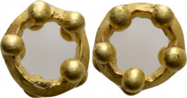 GOLD Celtic Ring Money with 5 knobs (Circa 1200-500 BC)