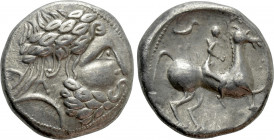 EASTERN EUROPE. Imitations of Philip II of Macedon (2nd-1st centuries BC). Tetradrachm. "Audoleon/Vogelreiter" type