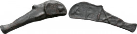 SKYTHIA. Olbia. Cast Ae Dolphin (Circa 525-410 BC)