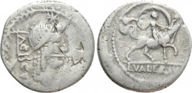 L. VALERIUS ACISCULUS. Denarius (45 BC). Rome