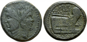 SEXTUS POMPEY. As (42-38 BC). Uncertain mint in Sicily