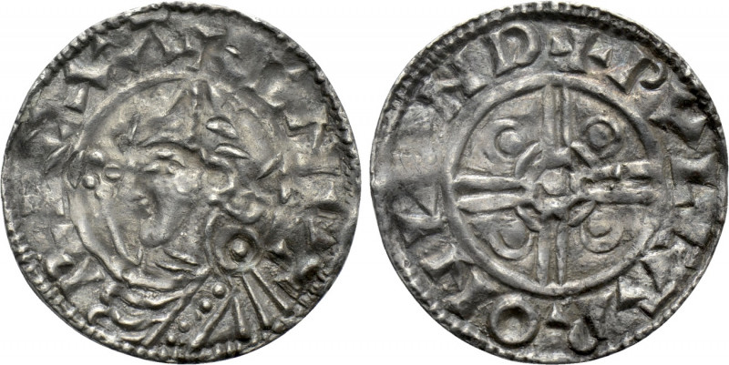 ANGLO-SAXON. Cnut (1016-1035). Penny. London. Wulgar, moneyer. 

Obv: + CNVT R...