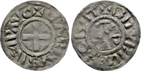 CAROLINGIANS. Charles the Bald (823-877). Denier. Biturices (Bourges)