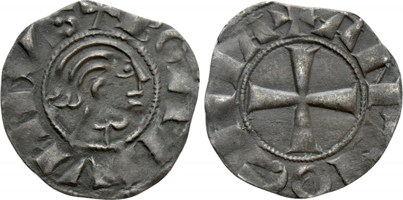 CRUSADERS. Antioch. Bohémond III (Minority, 1149-1163). BI Denier. 

Obv: + BO...