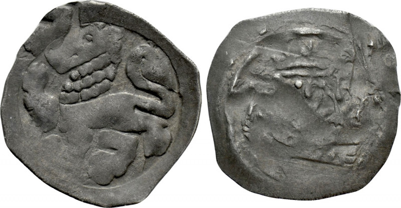 GERMANY. Nürnberg. Friedrich II (1215-1250). Pfennig. 

Obv: Lion advancing le...